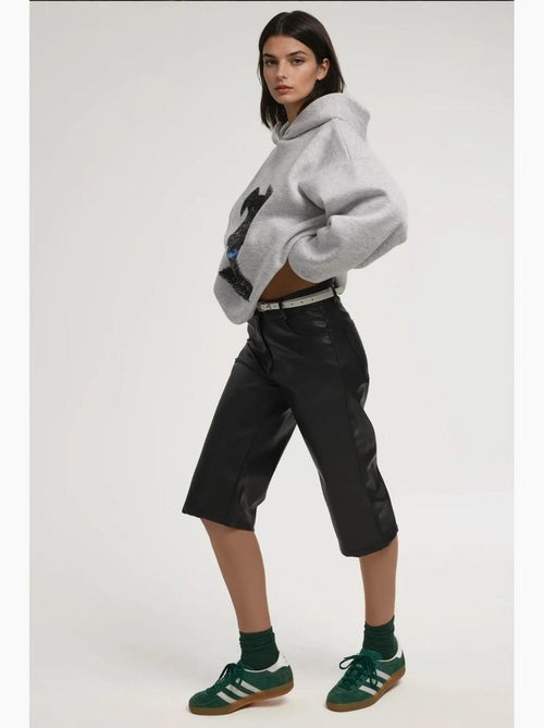 Felpa con cappuccio oversize stampata hiccup - Kiabi Felpa con cappuccio oversize stampata hiccup - Kiabi