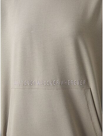 Felpa con cappuccio oversize stampata tommy