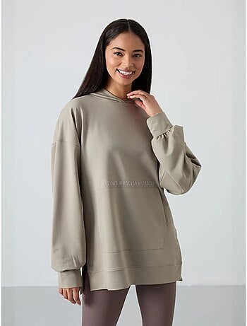 Felpa con cappuccio oversize stampata tommy