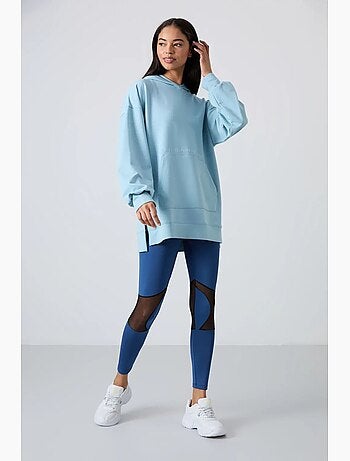 Felpa con cappuccio oversize stampata tommy