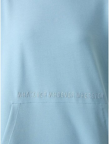 Felpa con cappuccio oversize stampata tommy