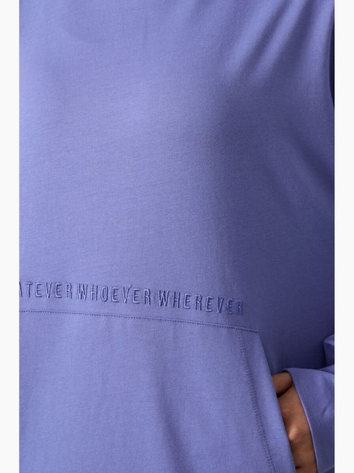 Felpa con cappuccio oversize stampata tommy - Kiabi Felpa con cappuccio oversize stampata tommy - Kiabi