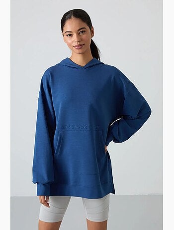 Felpa con cappuccio oversize stampata tommy