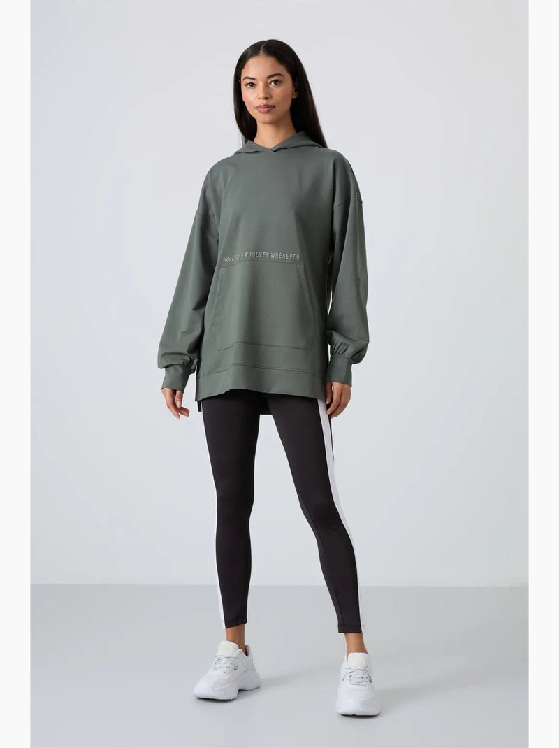 Felpa con cappuccio oversize stampata tommy Cachi - Kiabi
