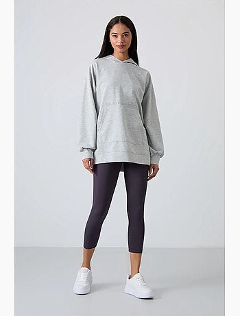 Felpa con cappuccio oversize stampata tommy