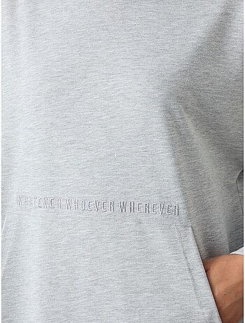 Felpa con cappuccio oversize stampata tommy
