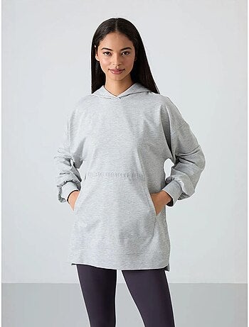 Felpa con cappuccio oversize stampata tommy