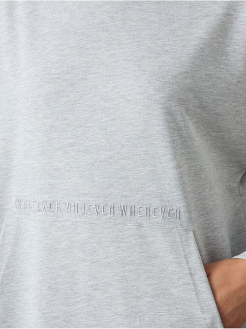 Felpa con cappuccio oversize stampata tommy - Kiabi