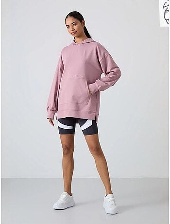 Felpa con cappuccio oversize stampata tommy