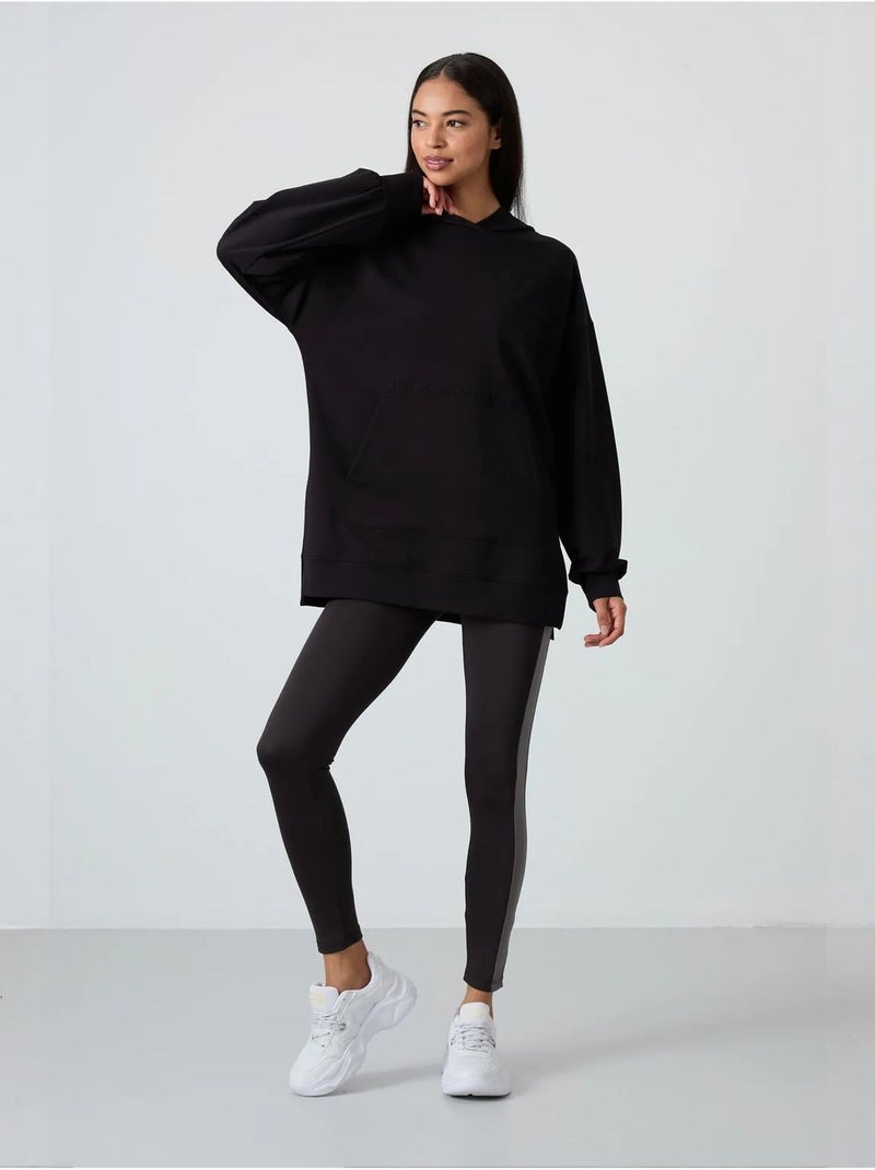 Felpa con cappuccio oversize stampata tommy Nero - Kiabi