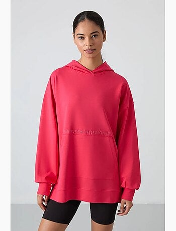 Felpa con cappuccio oversize stampata tommy