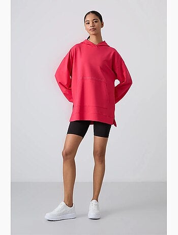 Felpa con cappuccio oversize stampata tommy