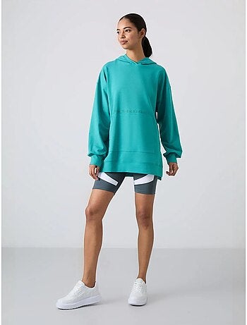 Felpa con cappuccio oversize stampata tommy