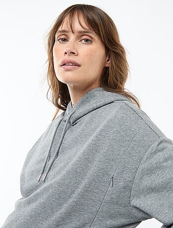 Felpa con cappuccio per allattamento