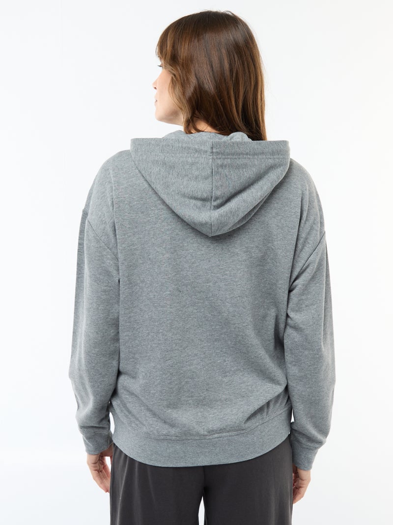 Felpa con cappuccio per allattamento Grigio - Kiabi