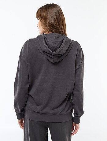 Felpa con cappuccio per allattamento