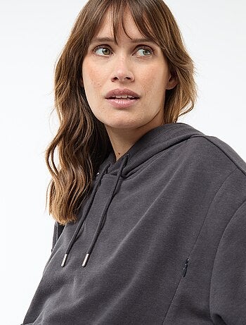 Felpa con cappuccio per allattamento