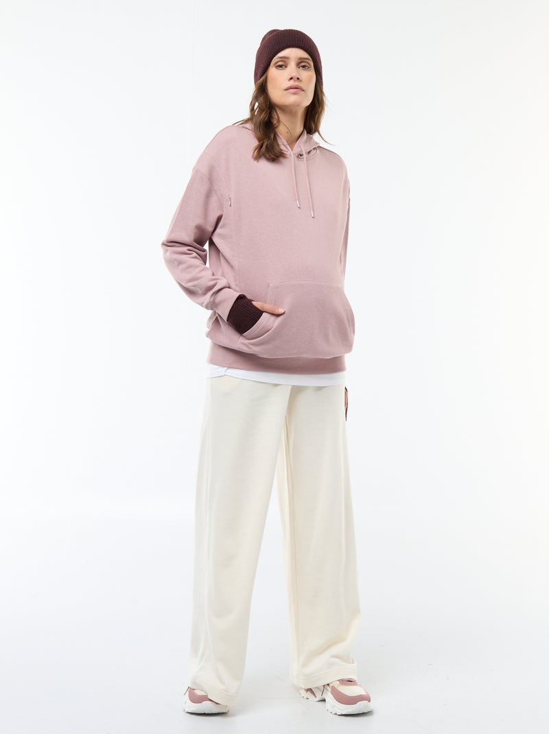 Felpa con cappuccio per allattamento Rosa - Kiabi