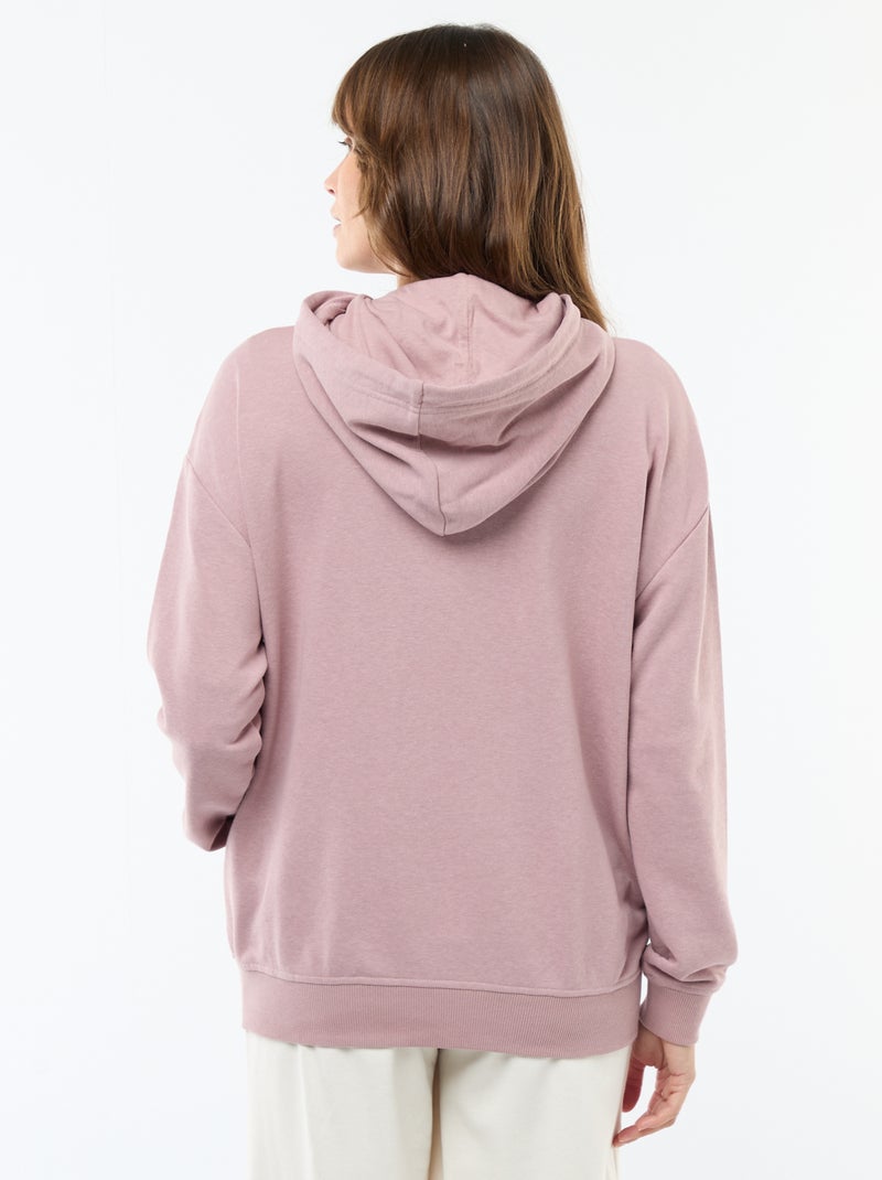 Felpa con cappuccio per allattamento Rosa - Kiabi