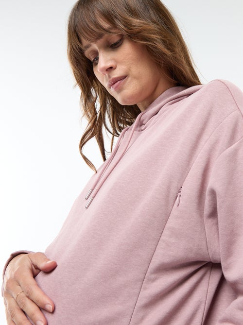 Felpa con cappuccio per allattamento - Kiabi