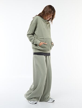 Felpa con cappuccio per allattamento