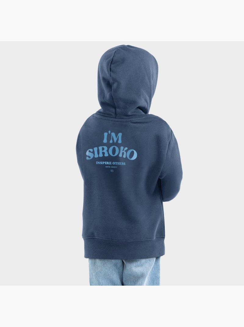 Felpa con cappuccio per bambini lifestyle bambini e bambine band Blu - Kiabi