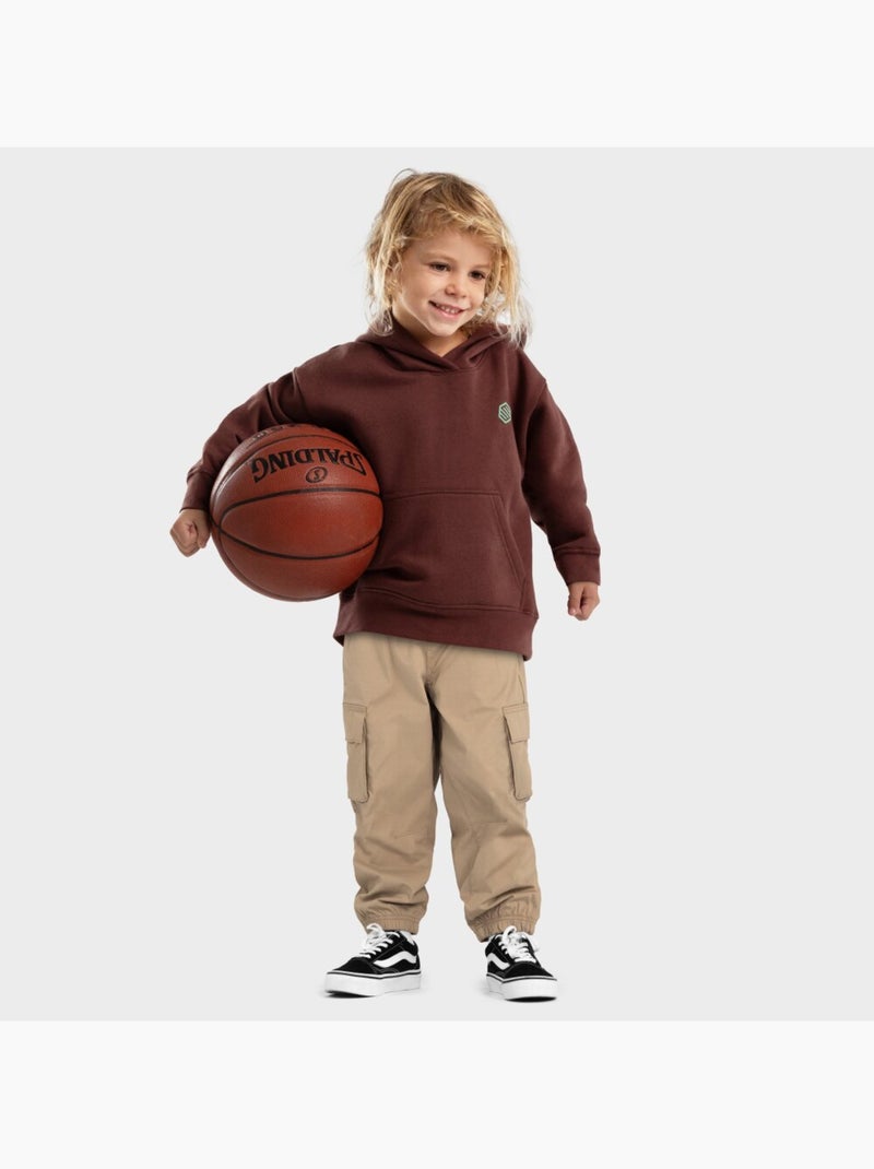 Felpa con cappuccio per bambini lifestyle bambini e bambine crowd Marrone - Kiabi