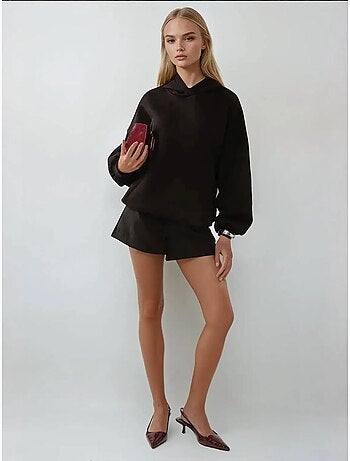 Felpa con cappuccio pesante extra oversize hiccup