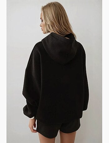 Felpa con cappuccio pesante extra oversize hiccup