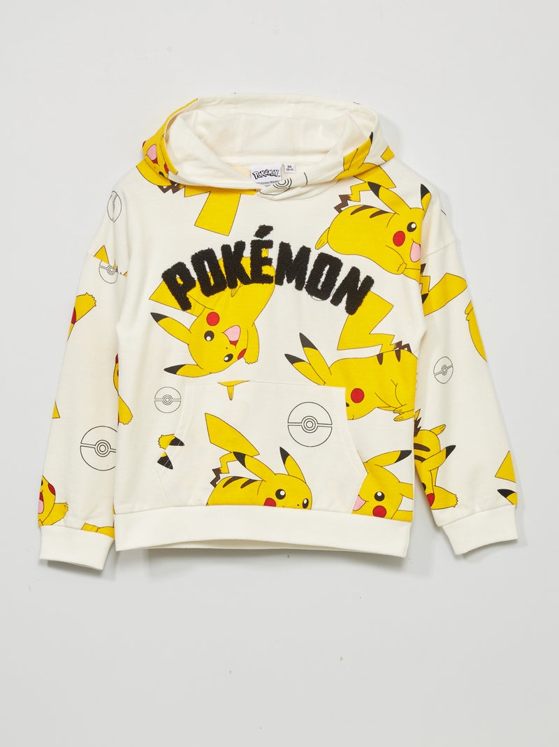 Felpa con cappuccio 'Pokemon' 'Pikachu' BIANCO - Kiabi
