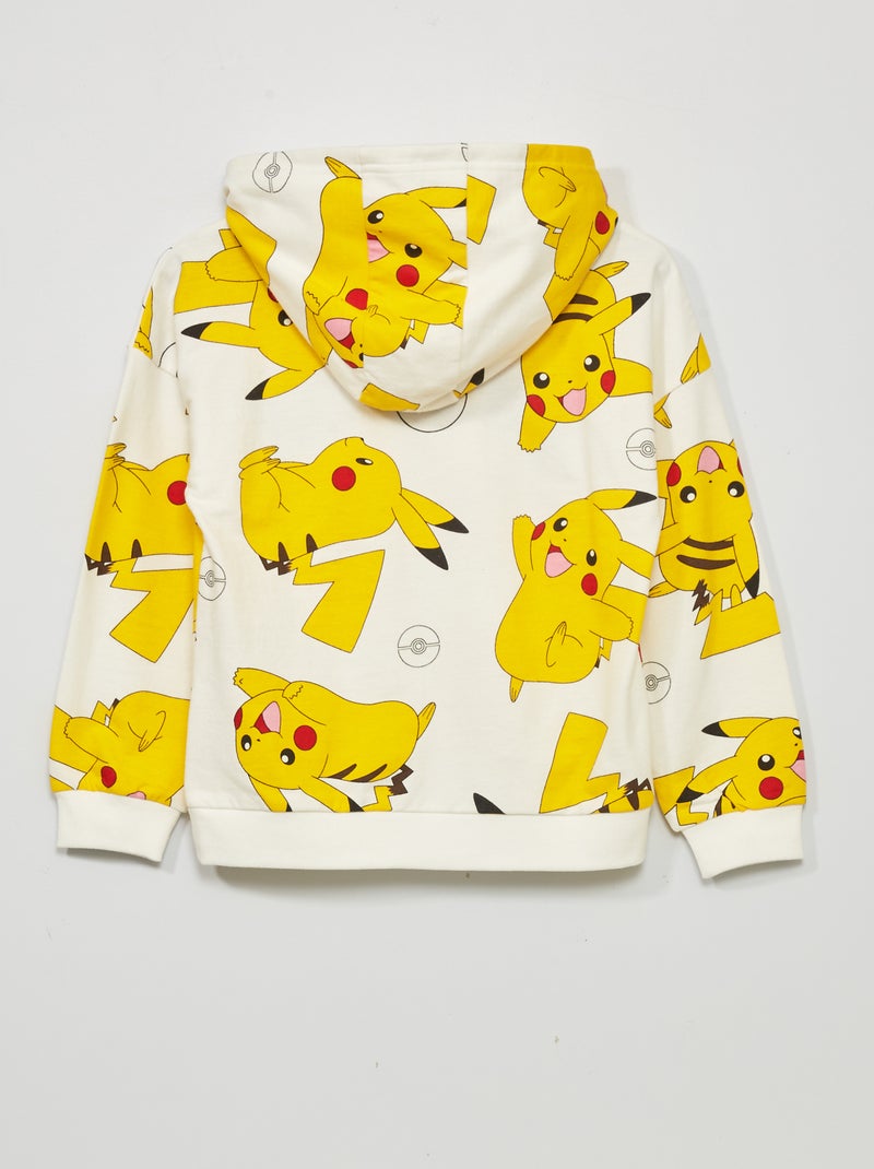 Felpa con cappuccio 'Pokemon' 'Pikachu' BIANCO - Kiabi