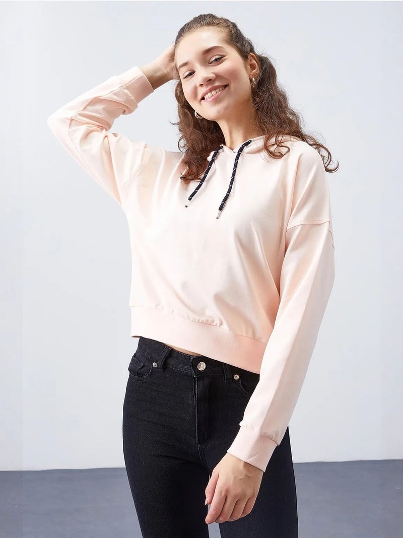 Felpa con cappuccio relaxed con dettaglio laccetto tommy Rosa confetto - Kiabi