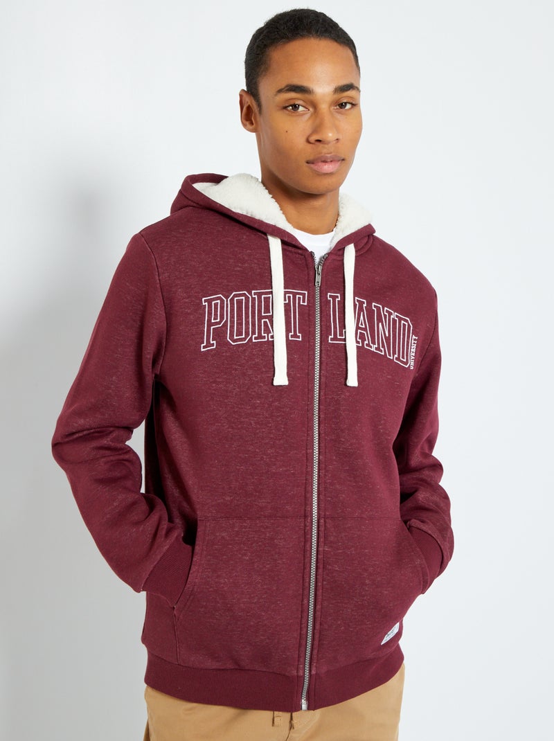 Felpa Con Cappuccio New Base Warm Up Taglia XL Donna - Rosso, Tessuto Morbido E Caldo - Foto 7