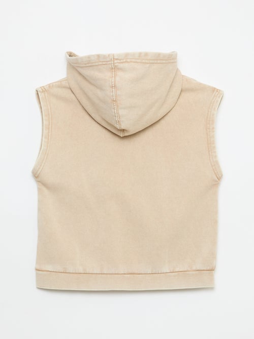 Felpa con cappuccio senza maniche - Kiabi