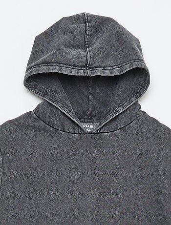 Felpa con cappuccio senza maniche