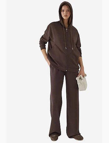 Felpa con cappuccio soft-touch con zip integrale hiccup