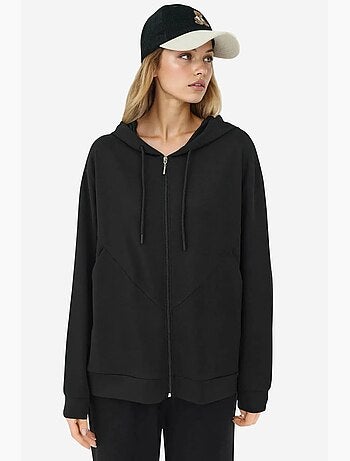 Felpa con cappuccio soft-touch con zip integrale hiccup