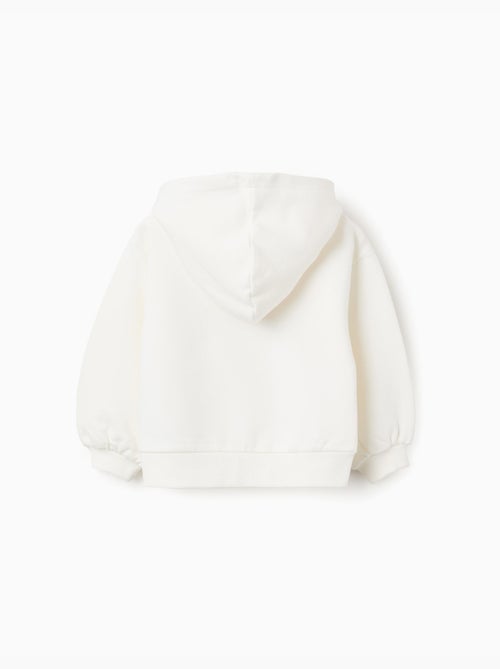 Felpa con cappuccio spazzolata con stampa stitch - Kiabi