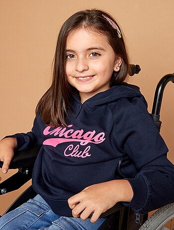 Felpa con cappuccio stampata - collezione facile da indossare