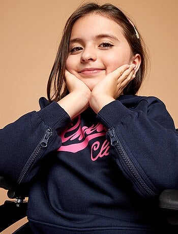 Felpa con cappuccio stampata - collezione facile da indossare