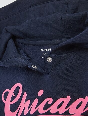 Felpa con cappuccio stampata - collezione facile da indossare