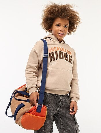 Felpa con cappuccio stampata