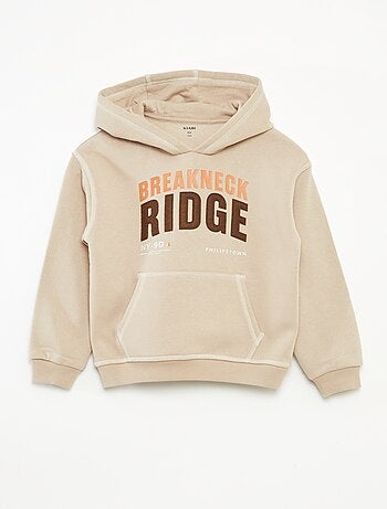 Felpa con cappuccio stampata