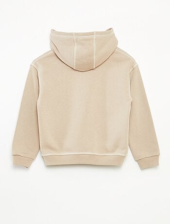 Felpa con cappuccio stampata