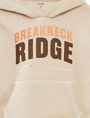 Felpa con cappuccio stampata