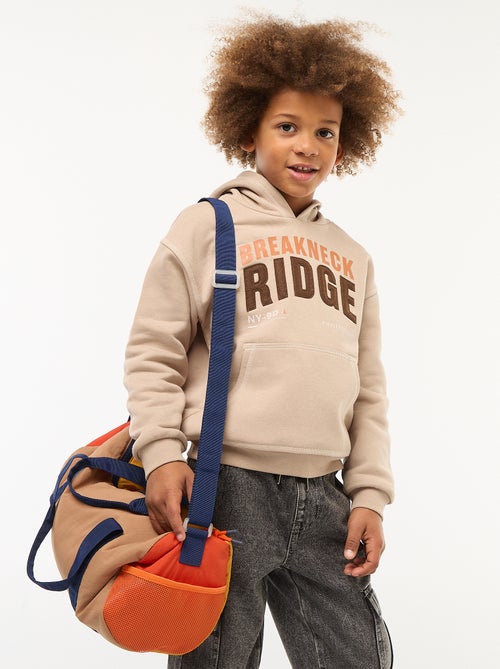 Felpa con cappuccio stampata - Kiabi