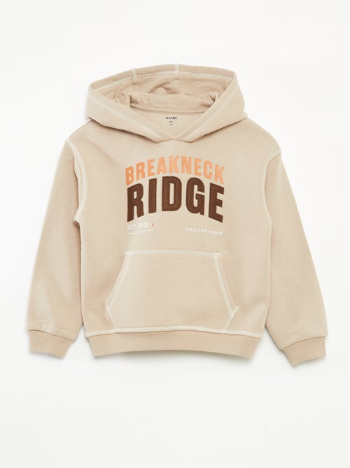 Felpa con cappuccio stampata - Kiabi