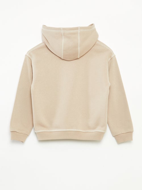 Felpa con cappuccio stampata - Kiabi