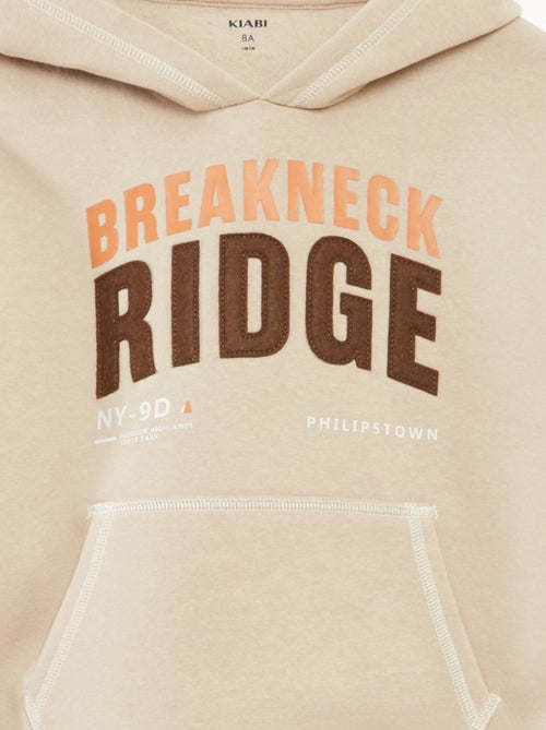 Felpa con cappuccio stampata - Kiabi