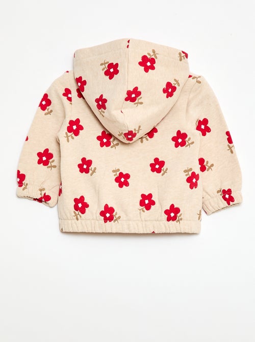 Felpa con cappuccio stampata - Kiabi